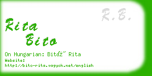 rita bito business card